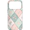 Floral Aesthetic Flower Botanical Gifts Custodia per iPhone 17 Pro Motivo a scacchi pastello Cottagecore Tea Fiori di campo Floreale