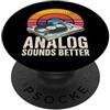 Vinyl Colleting Designs Analogico Suona Migliore Vinile Giradis PopSockets PopGrip Adesivo