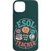 ESOL Globe And Grammar Custodia per iPhone 15 Plus ESOL Teacher Insegnante di lingue Educatore multilingue