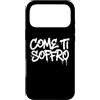 dolceSenso URBAN Custodia per iPhone 17 Pro Max COME TI SOFFRO testo bianco