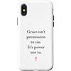 Gospel of Salvation Christian Faith Evan Custodia per iPhone X/XS Grace Isn't Permission to Sin It's Grace Not To - Evangelism