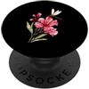 Dragonfly Watercolor Nature Women Girls Dragonfly Acquerello Fiore Natura Fauna Selvatica Insetti PopSockets PopGrip Adesivo