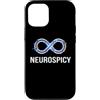 Neurodivergent Pride & Spectrum Aestheti Custodia per iPhone 12/12 Pro Neurospicy Infinity Loop | Autismo ADHD Umorismo - Glitch Art