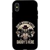 Alpha Wolf Don't Worry Kitten Custodia per iPhone X/XS Non preoccuparti, Kitten Daddy è qui, meme maschile Alpha Wolf