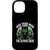 Alpha Wolf Sigma Moon Greek Alpha Wolf S Custodia per iPhone 14 Nascondi tua moglie The Alpha is Here Wolf Maschio Werwolf Meme