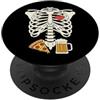 Dad Skeleton Pizza Beer Halloween Dad Skeleton Halloween Beer Pizza Funny Pregnancy Couple PopSockets PopGrip Adesivo