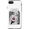 Grandio Design Funny Pop Art Gifts Custodia per iPhone SE (2020) / 7/8 It's Way Too Peopley Fuori Umoristico Vintage Pop Art Girl