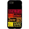 Lustiger Geburtstagsspruch zum 34. Gebur Custodia per iPhone SE (2020) / 7/8 34° Compleanno Leggendario dal Giugno 1992 Vintage Retro