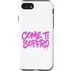 dolceSenso URBAN Custodia per iPhone SE (2020) / 7/8 COME TI SOFFRO testo rosa fucsia