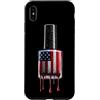 Paint Dripping Patriotic 4th of July US Custodia per iPhone XS Max Nail Tech Cosmetologo Nail Tecnico Unghie Amante Bandiera Americana