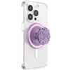 PopSockets: PopGrip Round per Magsafe - Anello Adattatore per MagSafe Incluso - Supporto e Impugnatura per Telefoni Cellulari e Custodia con un Top Intercambiabile - Lavender Speckle