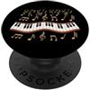Camicie e regali per pianisti InGENIUS Pianoforte retrò Pianista Note musicali Tastiera classica PopSockets PopGrip Adesivo