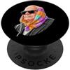 Vintage Retro Knitting Cute Lover Women Winston Churchill British Granny Square - Filato per uncinetto PopSockets PopGrip Adesivo