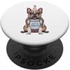 Frenchie Puppy Lover PS Frenchie Let's Pawty - Festa di compleanno per amanti dei cani PopSockets PopGrip Adesivo