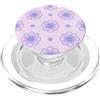 Floral Aesthetic Flower Botanical Gifts Carino Viola Lilla Minimal Viola Modello Acquerello PopSockets PopGrip per MagSafe
