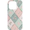 Floral Aesthetic Flower Botanical Gifts Custodia per iPhone 14 Pro Motivo a scacchi pastello Cottagecore Tea Fiori di campo Floreale
