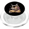 Vintage Retro Knitting Cute Lover Women Filato quadrato per uncinetto Big Floppa Caracal Cat Meme Granny PopSockets PopGrip per MagSafe