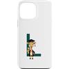 Timowo Studio Custodia per iPhone 13 Pro Max Giraffa Diploma Lettera L Alfabeto Animale
