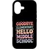Elementary Graduation Middle School Custodia per iPhone 17 Addio Elementary Hello Middle School Promozione