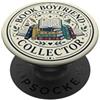 Beige Blue Book Reader Bookish Popper Co Beige Blue Bookish Dark Romance Romantasy Book Reading PopSockets PopGrip Adesivo