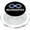 Neurodivergent Pride & Spectrum Aestheti Neurospicy Infinity Loop | Autismo ADHD Umorismo - Glitch Art PopSockets PopGrip per MagSafe
