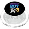 Matching Aesthetic Birthday Boy Merch Co Tema di esplorazione spaziale per bambini di 3 anni PopSockets PopGrip per MagSafe