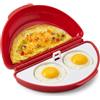 KOSLEOW Cuociuova per Microonde 2-in-1, Cuoci Uova Microonde con Stampo per Uova in Camicia,Accessorio Multifunzione per Omelette, Uova Strapazzate e Uova Sode, Colazione Veloce