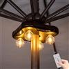 TWINKVILLA Luce a LED per ombrellone da patio a batteria con lampadine G40, 3 luci per ombrellone senza fili per cortile, tende da campeggio, barbecue o uso interno