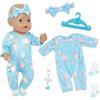 Carreuty Vestiti per bambole Blue Cloud per bambole da 14-18 pollici