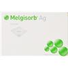 Molnlycke MELGISORB AG MEDICAZIONE ANTIMICROBICA ASSORBENTE IN FIBRE DI ALGINATO CON CARBOSSIMETILCELLULOSA 5X5CM 10 PEZZI