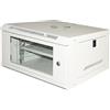 LINK LK1906UL armadio rack 19 serie light con porta vetro temperato e chiusura a chiave colore grigio dimensioni 53x40x30 cm ripiano incluso capacità 6U per installazione a muro 1 unità