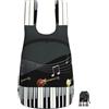 YQxwJL Zaino pieghevole ultra leggero con stampa di pianoforte a chitarra, zaino portatile pieghevole per lo shopping quotidiano