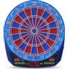 Carromco Freccette elettroniche FLASH-401, distanza a 2 fori, set di freccette fino a 8 giocatori, 35 giochi e 584 varianti, gioco blu, rosso, 42 x 3,2 x 46 cm