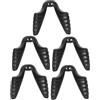 Sosoport 5 Pezzi Naselli per Occhiali da Sole in Silicone Nero Design a Doppia Vite e Forma a U, Supporto per Occhi Attività Fisiche All'aperto in Ambienti Difficili
