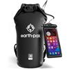 Earth Pak Borsa Impermeabile - Sacca Impermeabile Ideale per Canottaggio, Kayak, Pesca, Rafting, Campeggio, e Nuoto (Nero, 30L)