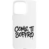 dolceSenso URBAN Custodia per iPhone 15 Pro Max COME TI SOFFRO testo nero