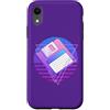 Retro PC Computer 80s Vaporwave Memorabi Custodia per iPhone XR Vaporwave 80s Memorabilia Retro 3.5 Floppy Disc