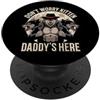 Alpha Wolf Don't Worry Kitten Non preoccuparti, Kitten Daddy è qui, meme maschile Alpha Wolf PopSockets PopGrip Adesivo
