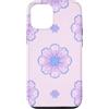 Floral Aesthetic Flower Botanical Gifts Custodia per iPhone 12/12 Pro Carino Viola Lilla Minimal Viola Modello Acquerello