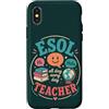 ESOL Globe And Grammar Custodia per iPhone X/XS ESOL Teacher Insegnante di lingue Educatore multilingue