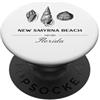 Clean Surf Beach Style Designs for Home Nuova casa di vacanza di Smyrna Beach Beach Shell PopSockets PopGrip Adesivo