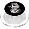Vintage Retro Knitting Cute Lover Women Siberian Husky Dog Granny - Filato quadrato per uncinetto PopSockets PopGrip per MagSafe