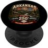 Arkansas U.S.A. 250th Anniversary by NLT USA 250° Anniversario Arkansas Pride PopSockets PopGrip Adesivo