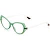 AirDP Style Vale Occhiali, C7 Soft Touch Crystal Green, 50 Women's