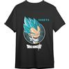 Comic Studio | Dragon Ball Super Maglietta |Licenza Ufficiale | Vegeta Super, Syan Gott Super, Sayan | Nero | XL