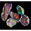 Opal Empire Opal 20 Cts Lotto, Etiope Nero Opali Crudo Big Misura A Taglio Grado 30MM A 17MM