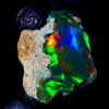 OPAL EMPIRE Etiope fire opal , Black rough , Naturale gemstone, 10.5Ct Crudo 18x16mm