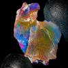 OPAL EMPIRE Fire Opal rough , Etiope black Crudo, Naturale gemstone 8.5 KT 25x17 MM