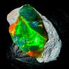 OPAL EMPIRE Opale Nero Grezzo Etiopia Fire Opal Grezzo Naturale 9 Ct 21x9 mm