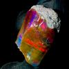 OPAL EMPIRE Ethiopian Fire Opal Grezzo, Black Opal Naturale 11 Ct, 20x12 mm, 1 Pietra